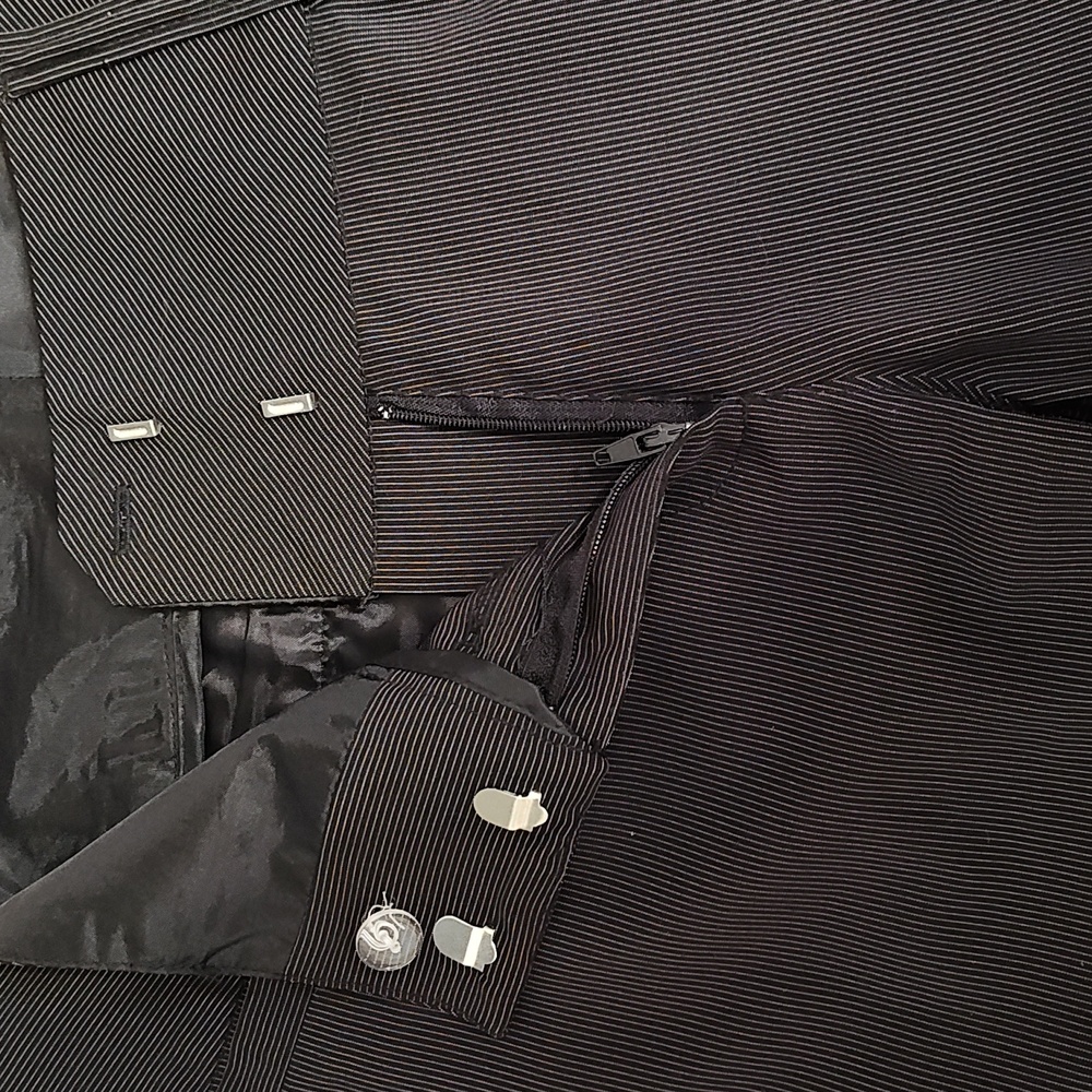 3/$15 SALE! Ounce Black Pinstripe Pants - Picture 3 of 10